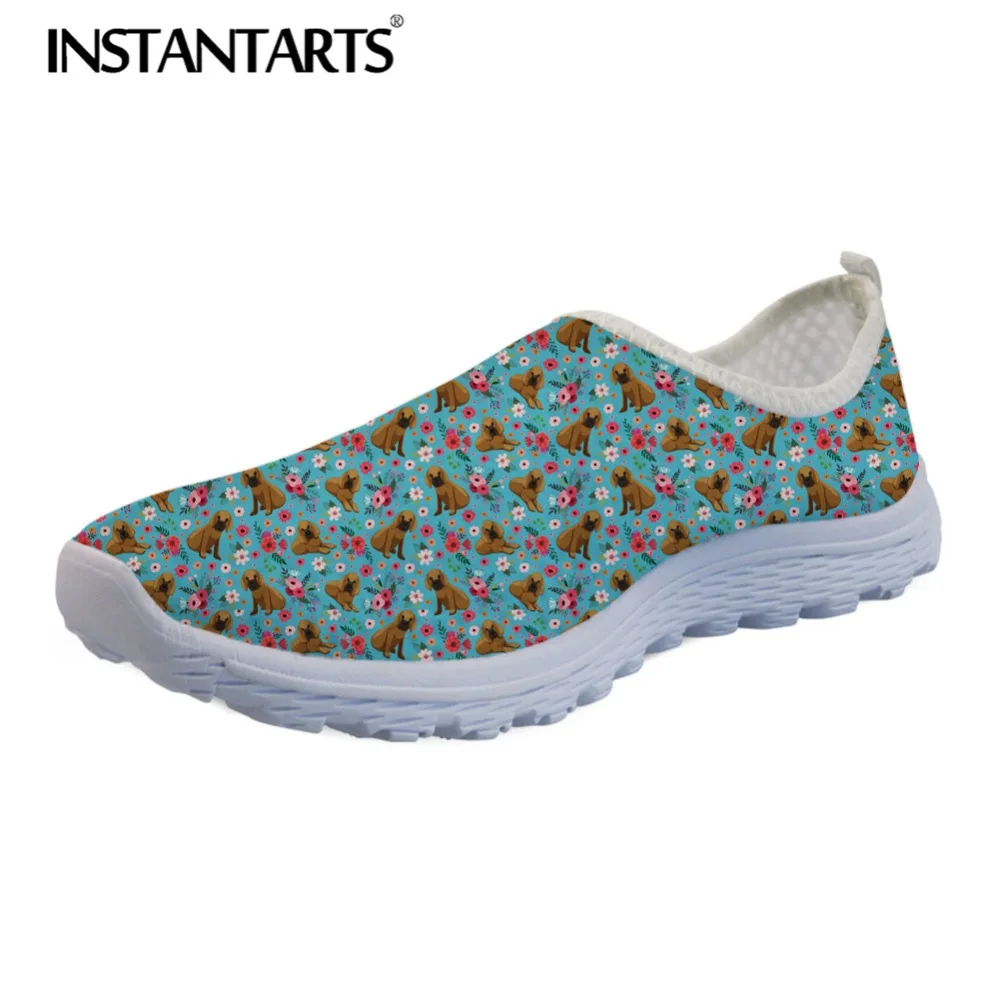 INSTANTARTS/Модные женские кроссовки Tenis Женские лоферы без застежки с цветочным