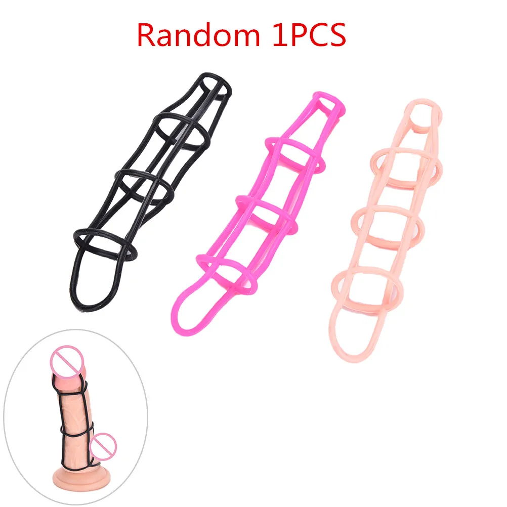 1/2 шт многоразовые силиконовые презервативы с задержкой во времени прозрачные