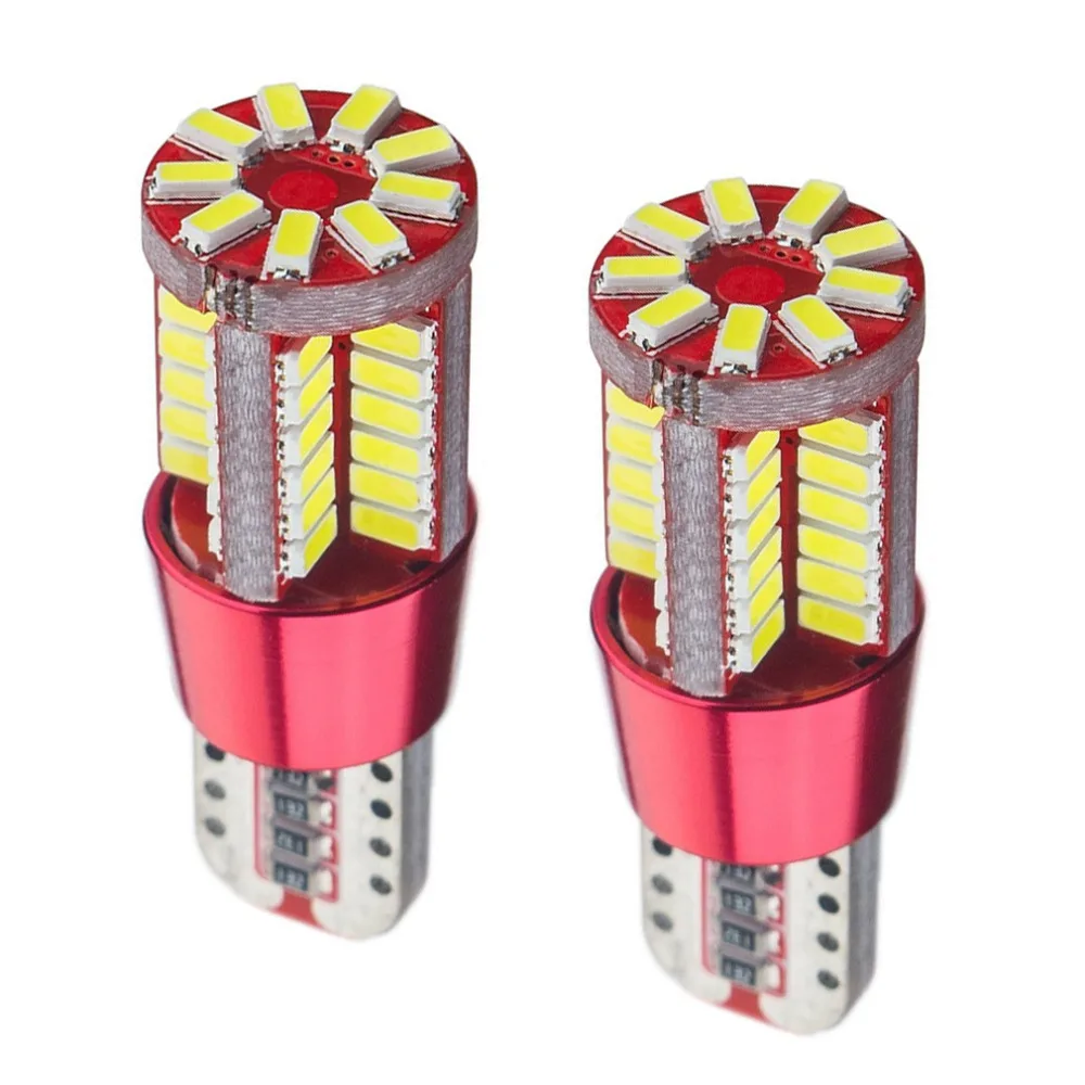 2 шт./лот Canbus 5 7 Вт 12 В 57SMD светодиодная автомобильная лампа W5W T15 T10 без ошибки Авто