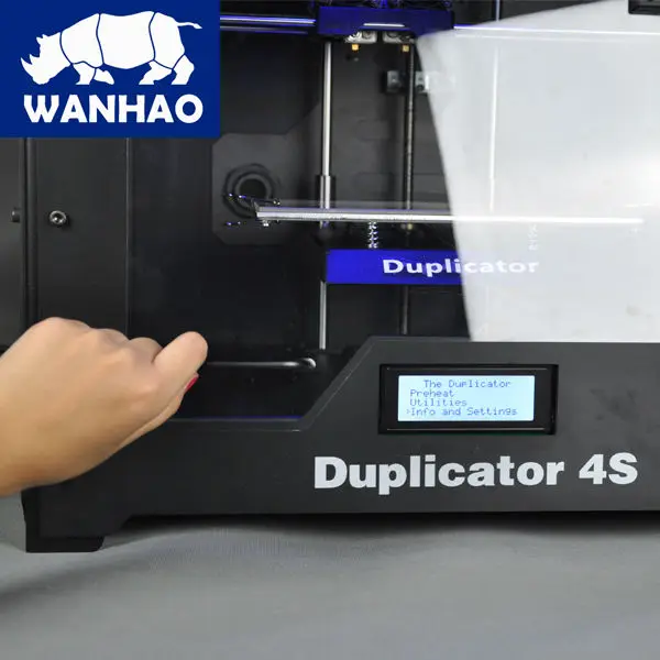 2018 upgraded D4S double extruder auto leveling high performance and accuracy fed with 1.75mm PLA filaments WANHAO manufactured