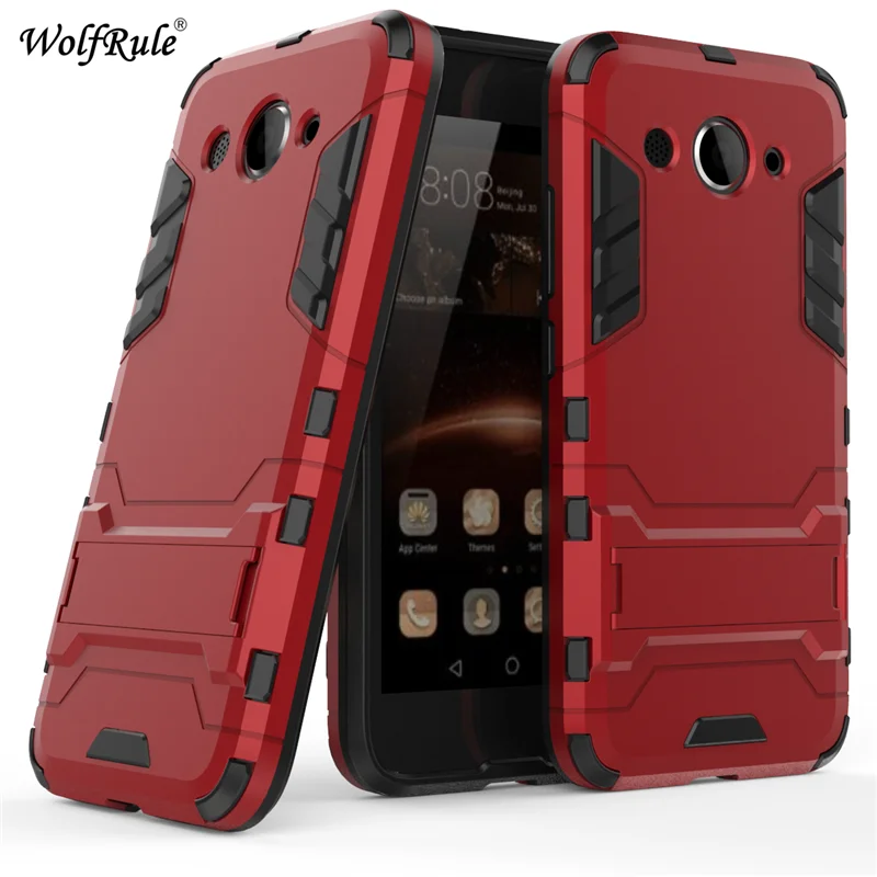 WolfRule huawei Y3 чехол s Y3 крышка Мягкий силиконовый+ Пластик подставки чехол для huawei y3 чехол CRO-L22 CRO-L02 CRO-L03 {