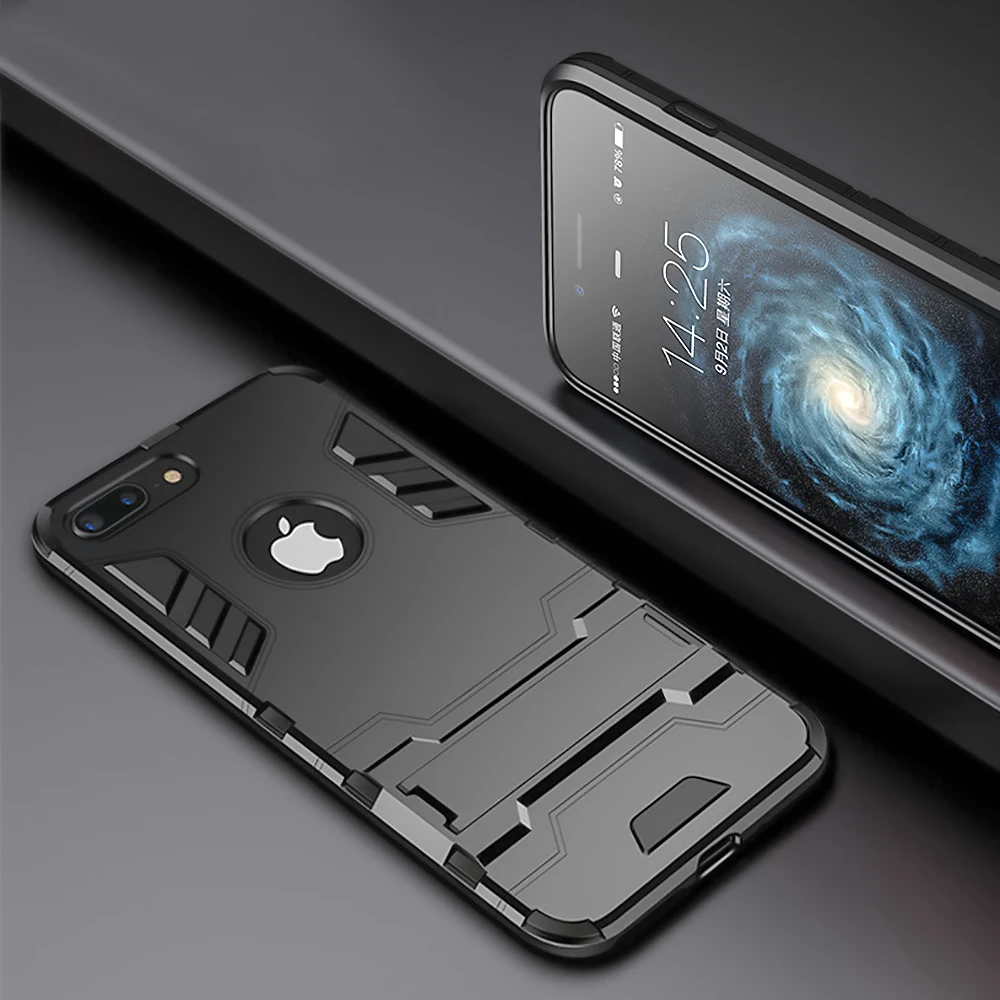 Housings Shockproof Case For iPhone 7 8 Plus X Military Luxury TPU Protective Hard iphone 6 6s 5 5s SE Coque Cover |