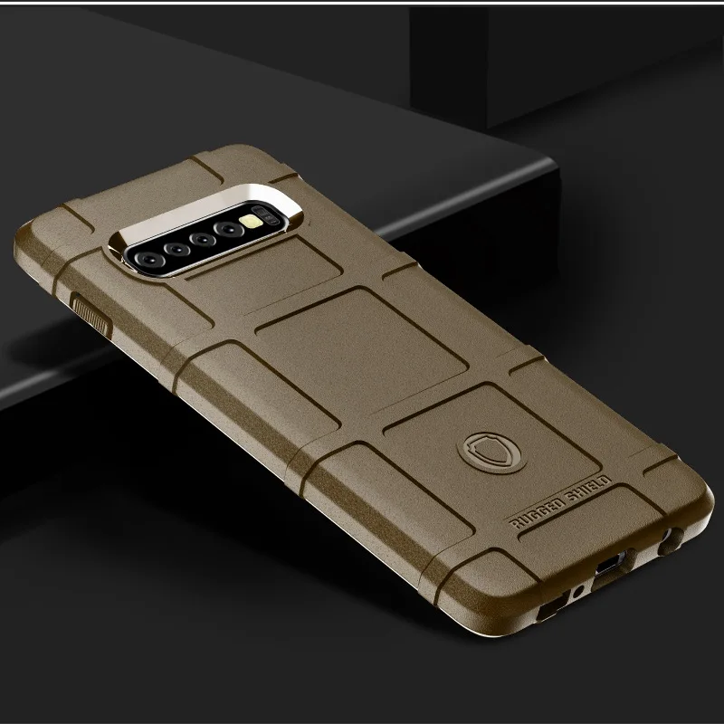 100 шт./лот Armor Heavy Duty матовый Силиконовый чехол для Samsung S10 plus 5G e M30 M40 A80 A60 A10 A20e A30 A40 A50