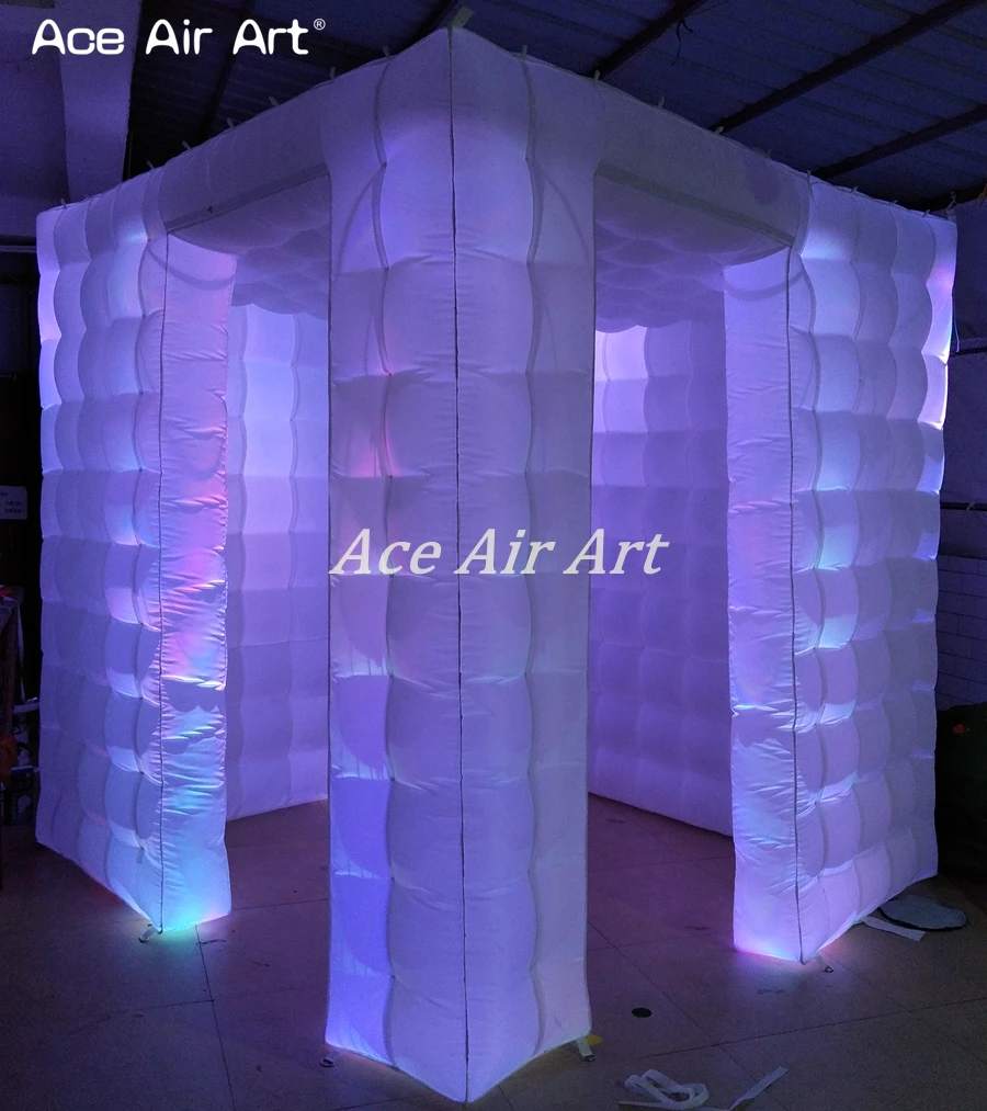 Надувная фотокабина в современном дизайне киоск выставочная кубическая