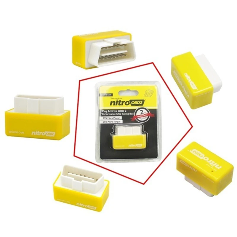 Супер эко NitroOBD2 Бензин автомобили работающие на бензине чип тюнинг коробка более