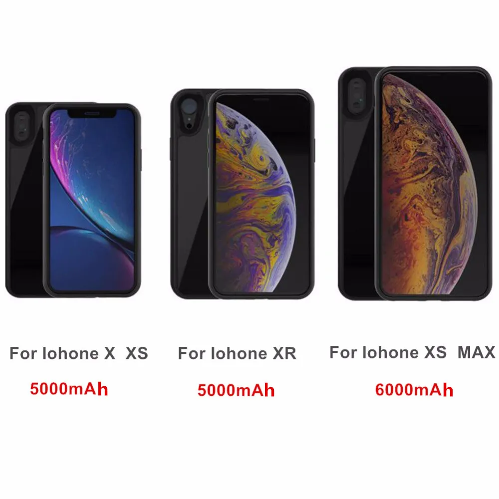 Беспроводной магнитный чехол для батареи iPhone XS Max/XR портативные чехлы с внешним