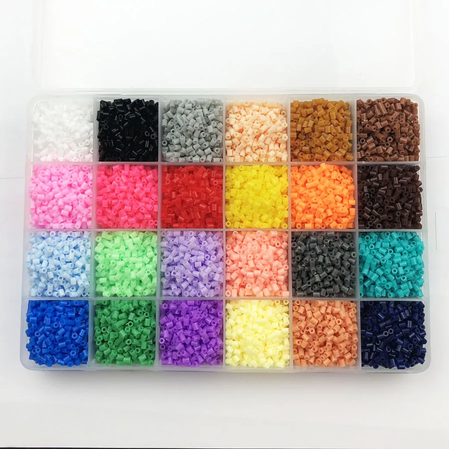

2.6mm Hama beads 24 Colors about 13,000pcs Education Beads 100% Quality Guarantee perler Fuse beads diy toy