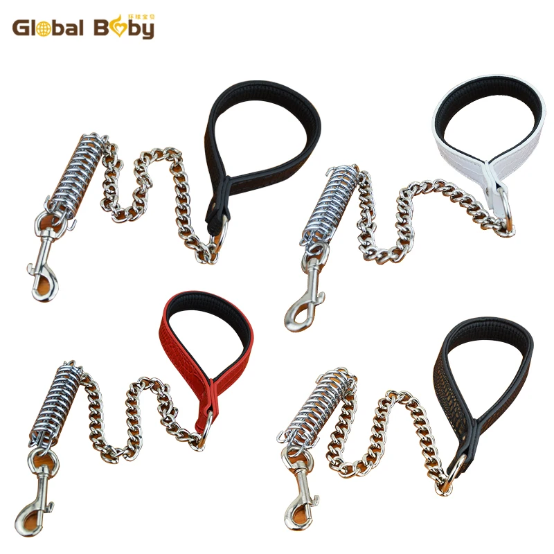 Высокое Качество Натуральная Кожа Поводок Для Больших Собак Крокодиловый