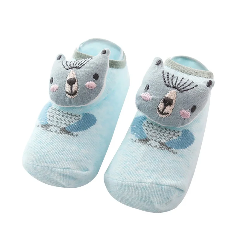 Носки для маленьких девочек осенние хлопковые носки с рисунками животных