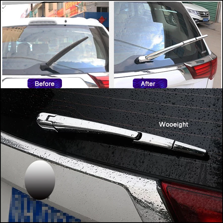 Щетка стеклоочистителя заднего стекла автомобиля Wooeight 4 шт. хромированная крышка