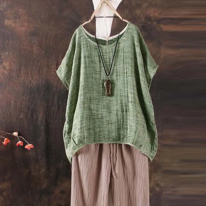 Женская футболка 2018 женская летняя свободная с коротким рукавом и круглым