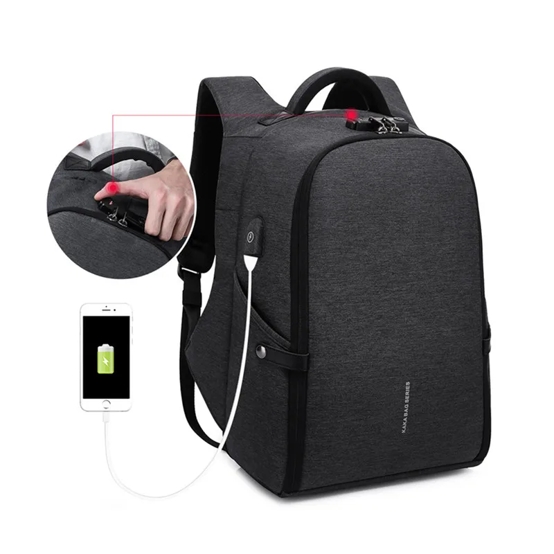 USB школьный рюкзак Многофункциональный anti-theft ноутбук Интеллектуальный зарядки