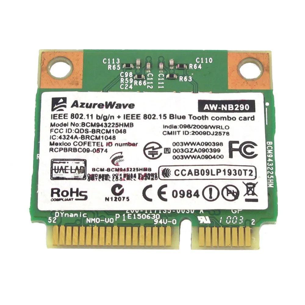 Карта сетевая для broadcom BCM943225HMB 300M Wi Fi wlan 802 11 N 3 0 Bluetooth|Сетевые карты| |