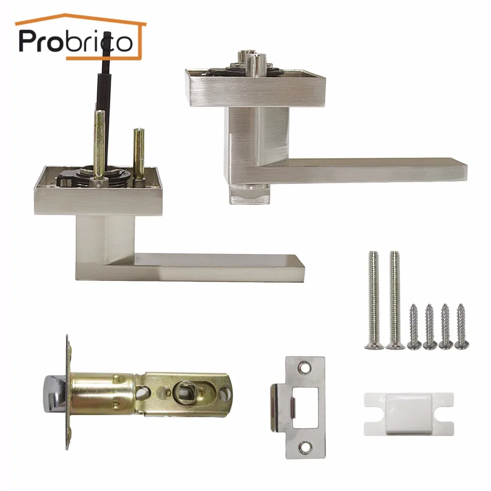 Probrico дверные ручки для межкомнатных дверей без ключа набор замков