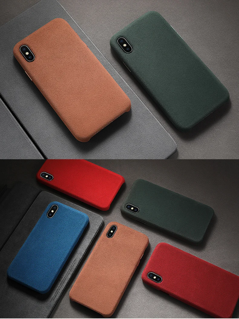 SanCore для iPhone X Xr XS Max чехол для телефона кожаный Алькантара модный бизнес анти-падение кожа роскошный Премиум сотовый телефон анти-износ