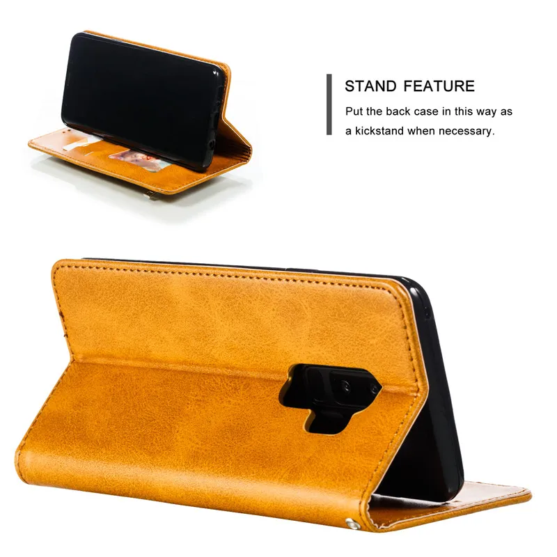 Чехол Etui S7 Edge A50 A70 A40 S10 E для Samsung Galaxy S8 S9 Plus M10 M20 роскошный кожаный чехол с откидной