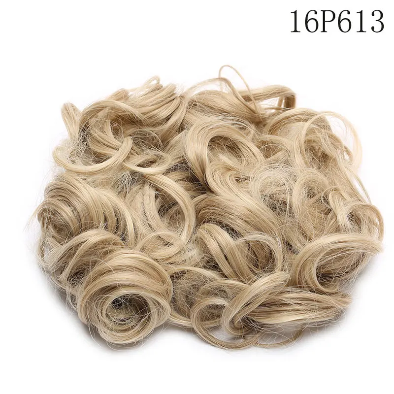 16P613 S-noilite, 1 шт., синтетические волосы, большой пучок, шиньон, два пластиковых гребня, заколки в шиньон, Шеве, волосы - Цвет: 16P613