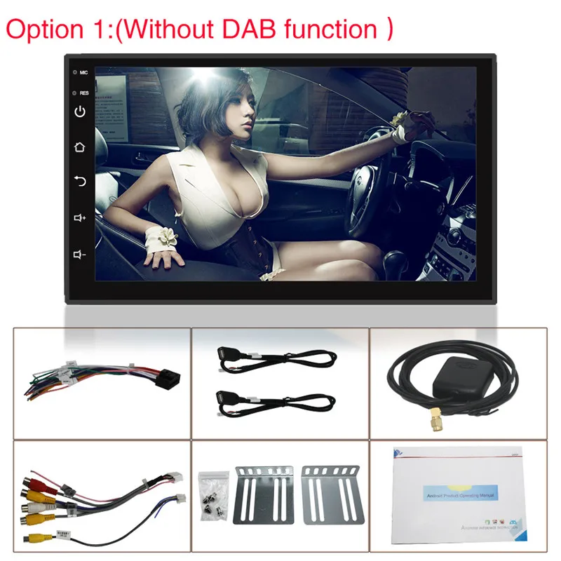 Универсальный 2 Din 7 &quotAndroid Ios автомобильный Радио мультимедийный плеер Bluetooth gps