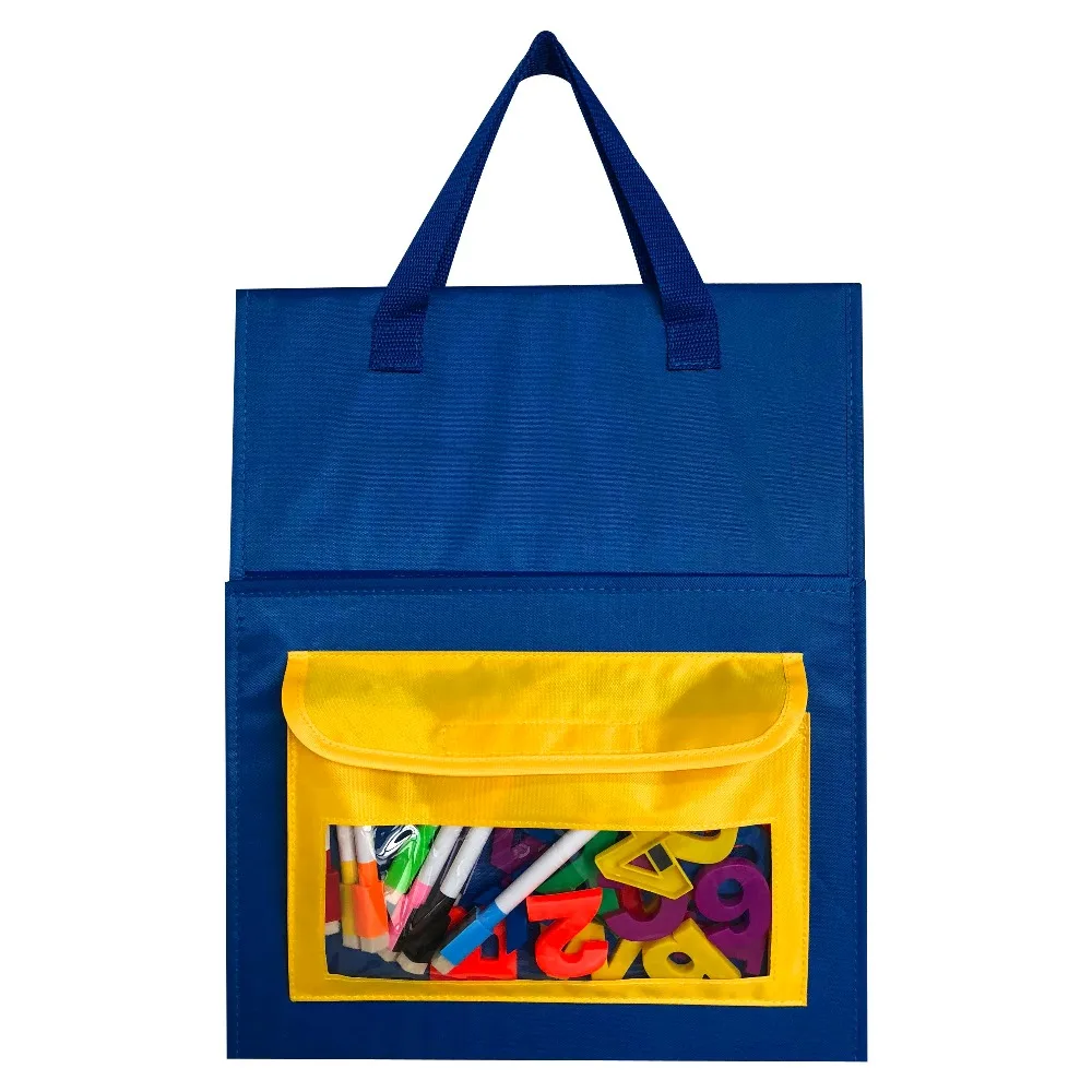 Godery Magnetic Desktop Tabletop Pocket Chart Stand, Double Sided Small Pocket Chart for Classroom Home (15