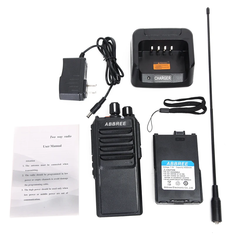 ABBREE AR-25W UHF 400-480 МГц выходная мощность 25 Вт 10 5 Диапазон км рация 37 см с высоким