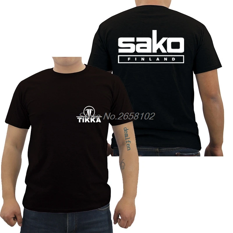 Лидер продаж модная Мужская хлопковая футболка новинка Tikka By Sako Finland с логотипом
