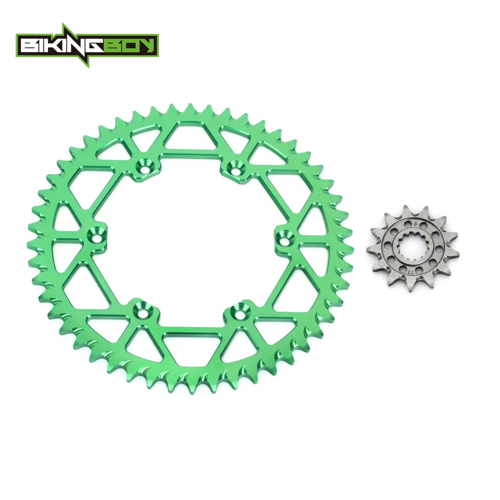 BIKINGBOY передняя 13T Задняя 48 T 52 Звездочка для Kawasaki KLX 450 R 2007 2008 2009 2010 2015 KX F 06 07 08 09 10 11 12