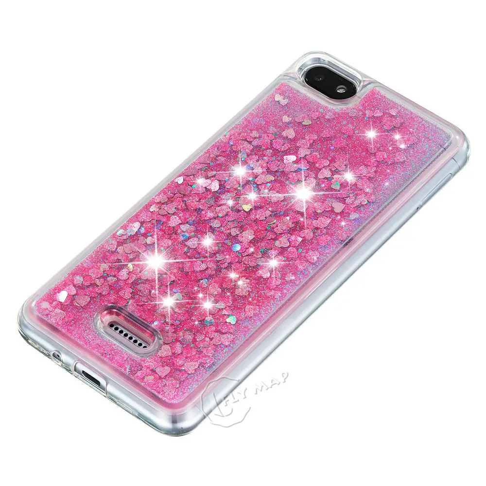 Liquid Case for Xiaomi Redmi 6 6A A6 Dynamic Quicksand Glitter Stars Phone Cover Red mi A Redmi6 Redmi6A |