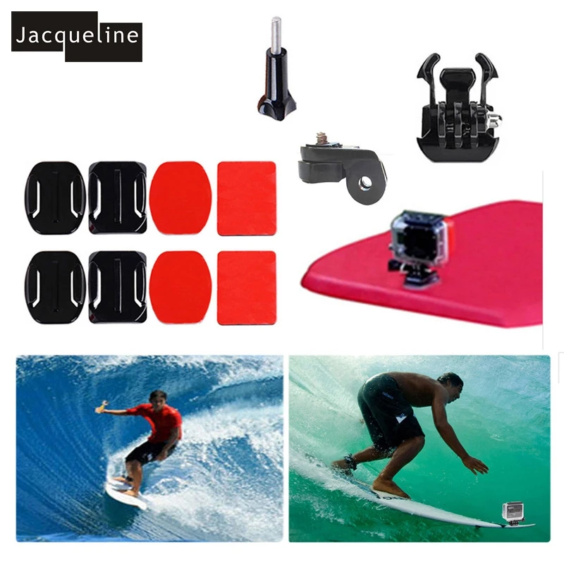 Jacqueline для Ion Air Pro серфинга 360 градусов изогнутое плоское крепление 3M клей Sony Action Cam