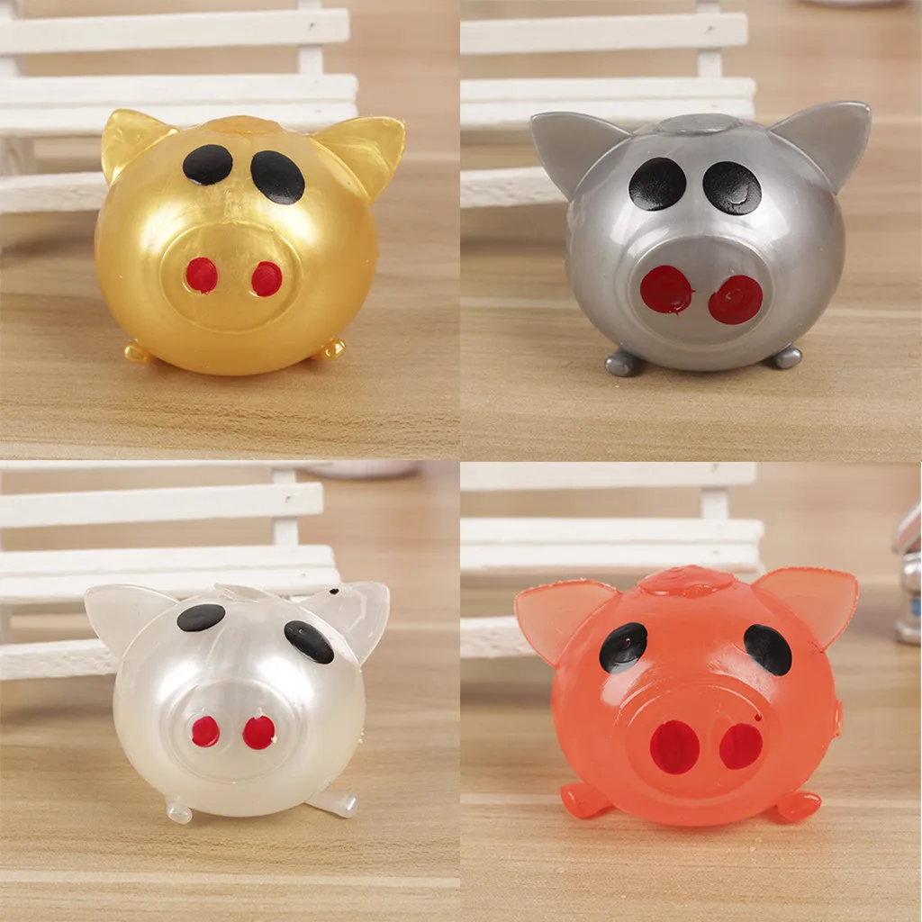 Смешанный Jello Pig Splat вода хлюпает медленно поднимающиеся дети для маленьких