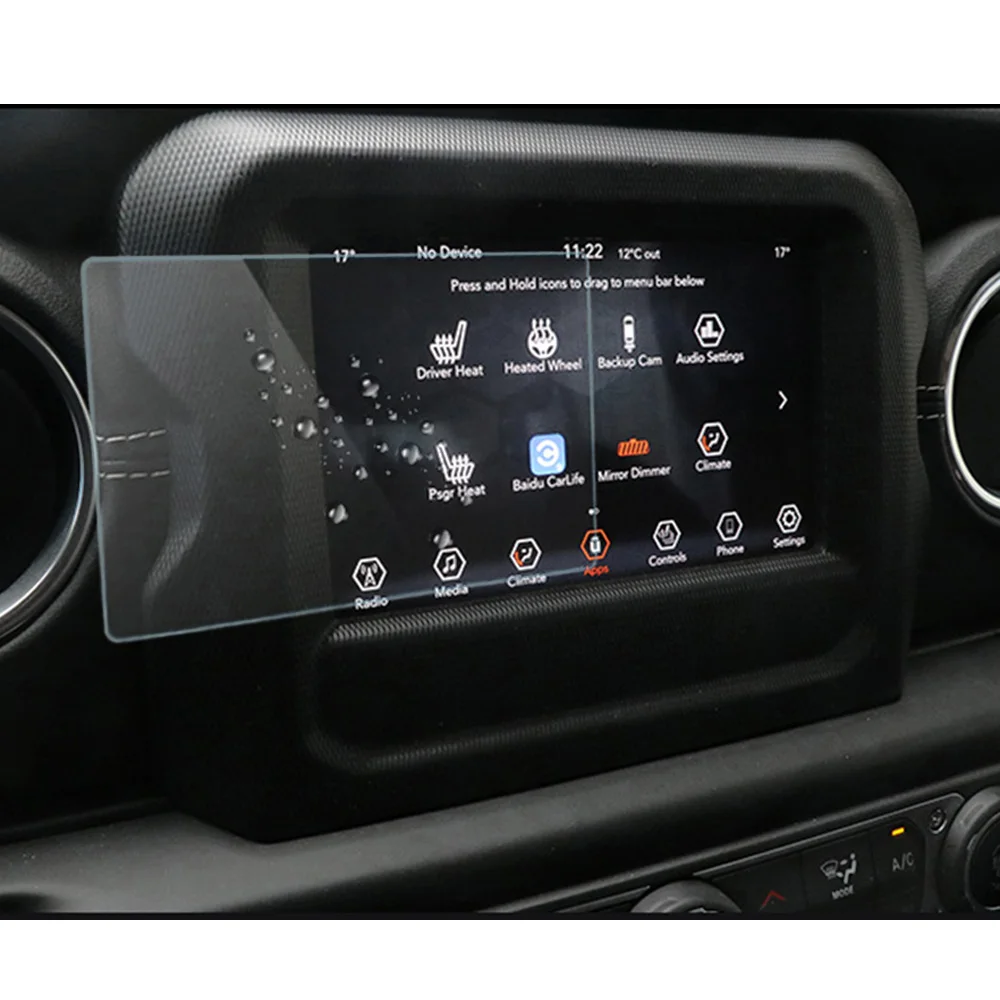 Протектор экрана Buendeer GPS для Jeep Wrangler JL Uconnect 2018 2019 аксессуары интерьера автомобиля