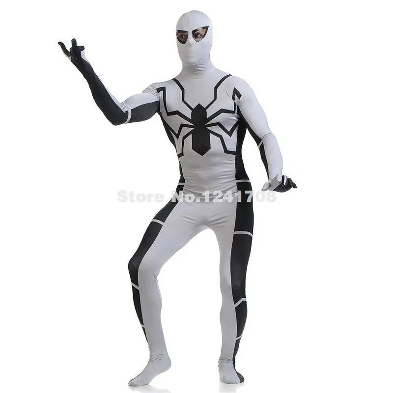 Новый Серый и Черный Лайкра Спандекс Полное Тело Зентаи Супергерой Костюм