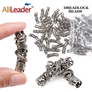 Руны скандинавских викингов бусины для волос, для браслетов, ожерелья, DIY, плетеные бусины для волос, косы, античная серебряная борода