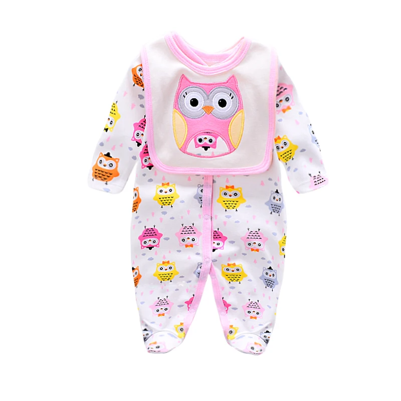 2019 хлопковые детские комбинезоны в виде животных для мальчиков и девочек 0 12