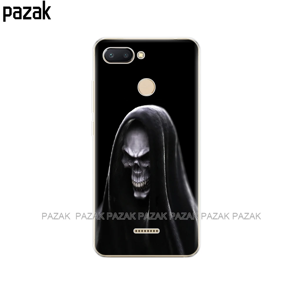 Силиконовый чехол для Xiaomi Redmi 6, чехол s, полная защита 360, мягкая задняя крышка из ТПУ, чехол для Xiaomi Redmi6, бампер hongmi 6, чехол - Цвет: 34523