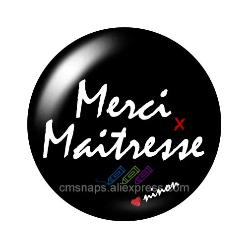 Французские надписи Maitresse 10 шт. Смешанные Круглые Стеклянные Кабошоны 12 мм/16 мм/18