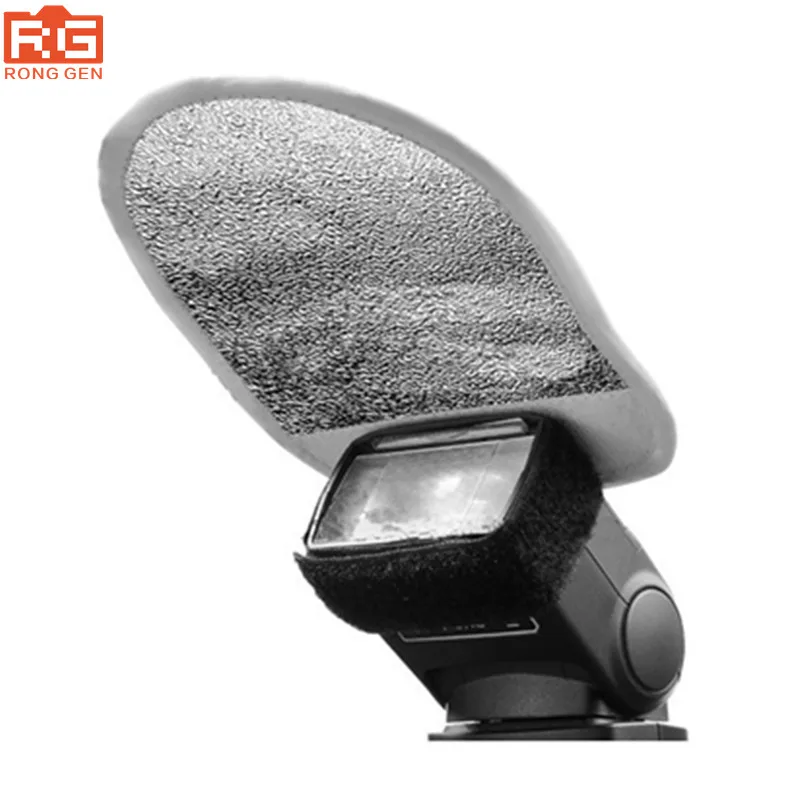 Godox MRF 01 мини белый диффузор Серебряный Отражатель для Canon Nikon Yongnuo Speedlite башмак