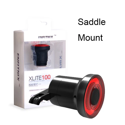 Saddle Mount Xlite100 велосипедный задний светильник светодиодный USB Перезаряжаемый крепление вспышка велосипедный задний светильник велосипедный светильник задний умный флэш-светильник водонепроницаемая лампа - Цвет: Saddle Mount