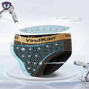 Трусы-боксеры мужские магнитотерапевтические, Повседневные Дышащие, комплект из 3 предметов, нижнее белье, 05