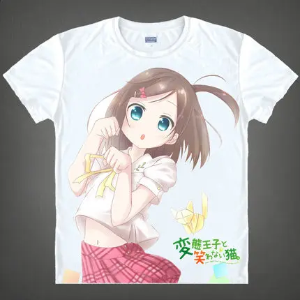 Аниме Hentai Ouji to Warawanai Neko цукико цукакуши Azuki Azusa футболка Летняя Топы с коротким