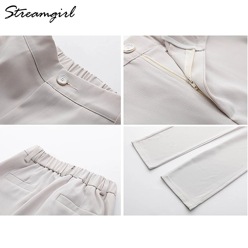 Брюки женские свободные с высокой талией|Брюки| |