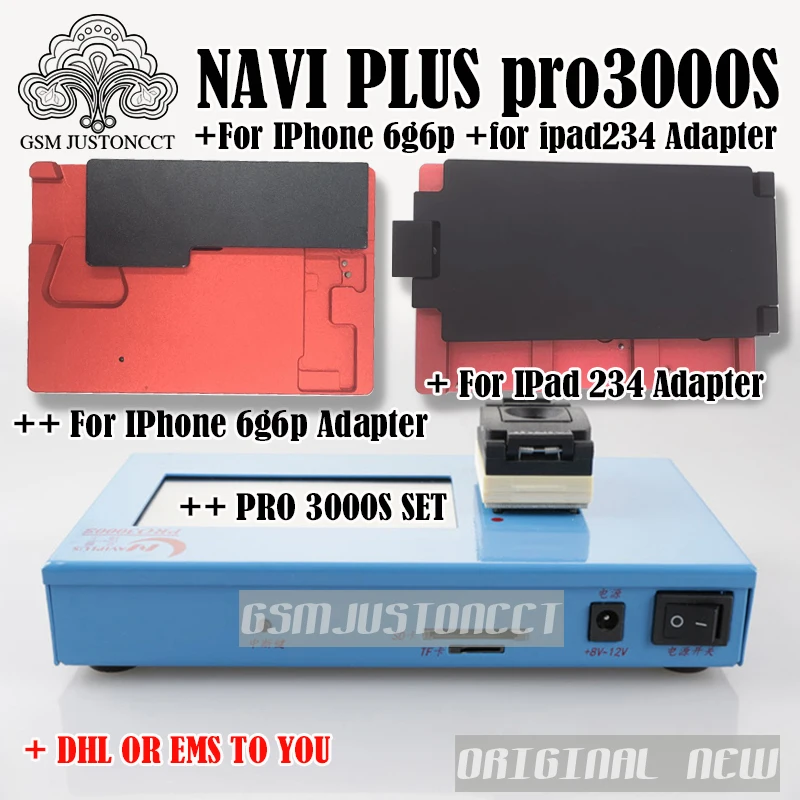 DHL TO Pro 3000S NAND Flash Programmer NAVIPLUS PRO3000S IP Box Chip Programmer 32bit+64BIT Repair Instrument For iPhone iPad