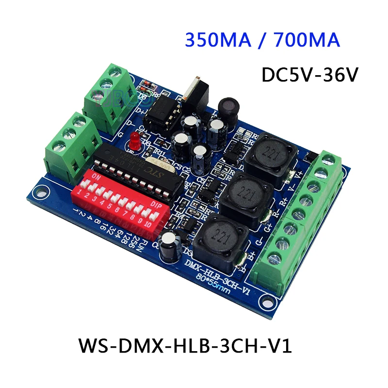 3CH 4CH DMX512 decoder Constant Current 350ma/700ma RGB RGBW led Controller For led flood light LED Wall washer lamp