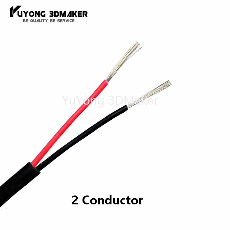 2C/3C/4C Pure Cooper жестяное покрытие 22AWG Xtension провод анти помех изолированный Луженый