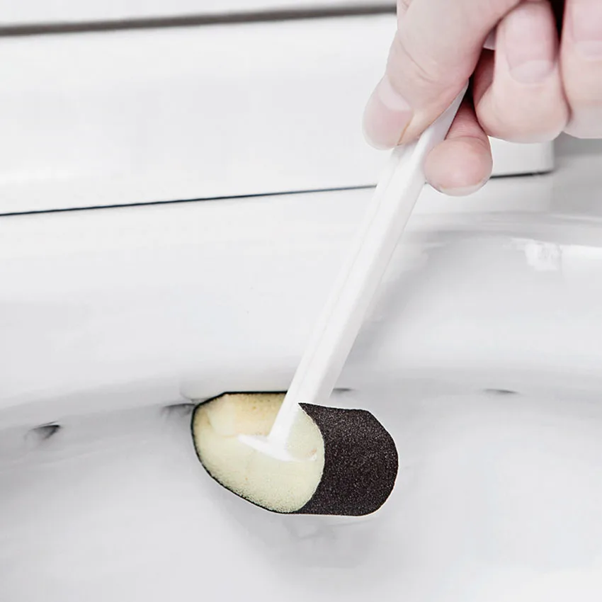 2 шт./компл. Творческий без битых Эмери туалетная щетка щелевая для унитаза моющая