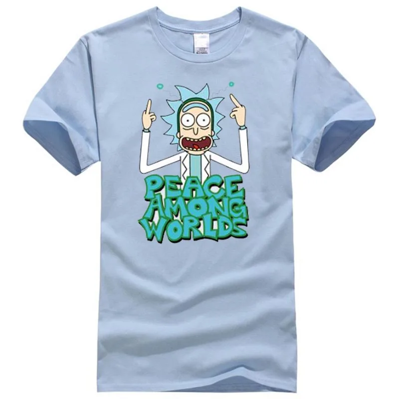 Новые повседневные мужские футболки Rick And Morty забавная футболка с дизайном