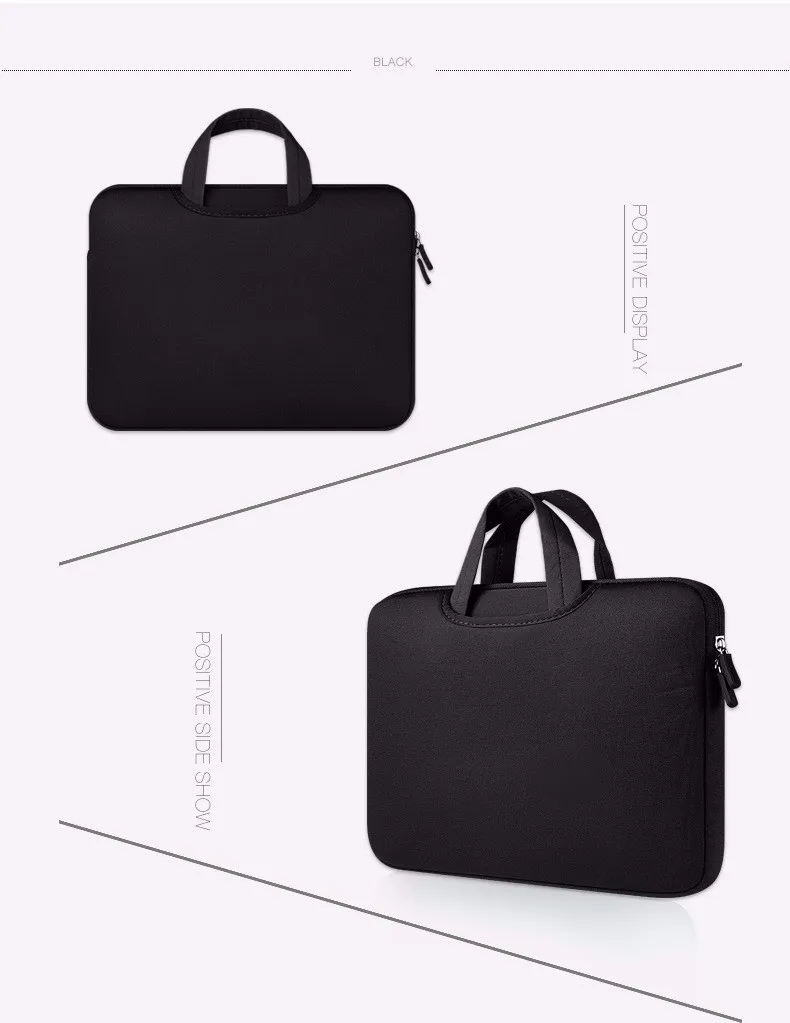 Новая сумка для ноутбука на молнии, чехол для компьютера Macbook Air Pro retina 11 12 13 13,3 14 15 15,4 15,6 дюймов, сумка для ноутбука с сенсорной панелью