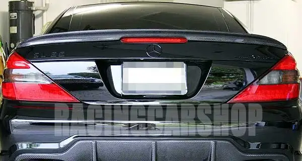 Реальные углеродного волокна AMG Тип багажник спойлер, пригодный для BENZ R230 SL350 SL500 SL550 SL600 SL55 SL63 SL65 2003-2011 M002