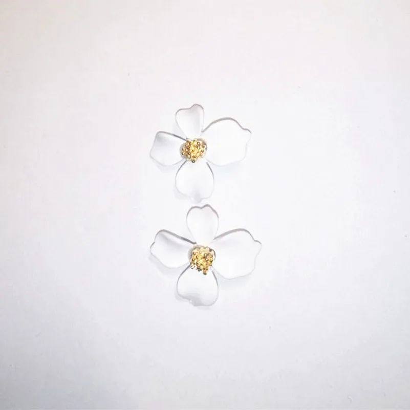 Женские серьги в Корейском стиле красивые с цветами ювелирные изделия