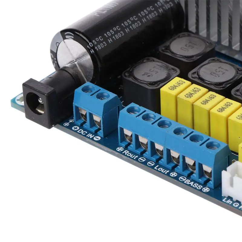 2x50 W + 100 TPA3116 высокое Мощность Bluetooth цифровой усилитель аудио доска с регулируемой