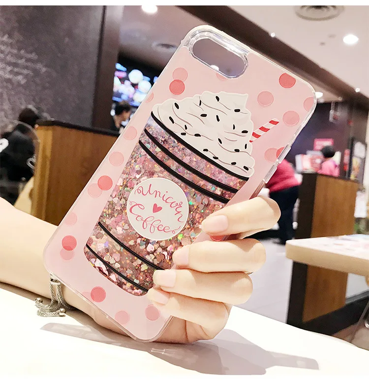 Бутылка для напитков мороженое блеск Сердце Звезда динамическая жидкость